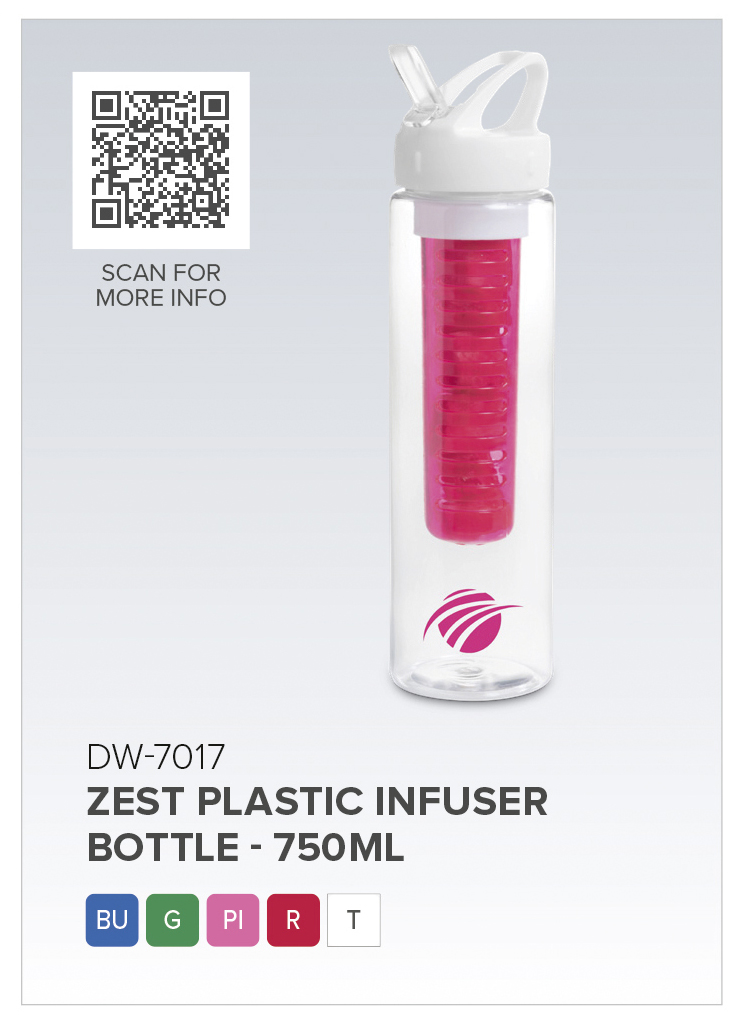 Zest Plastic Infuser Bottle - 750ml